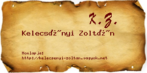 Kelecsényi Zoltán névjegykártya